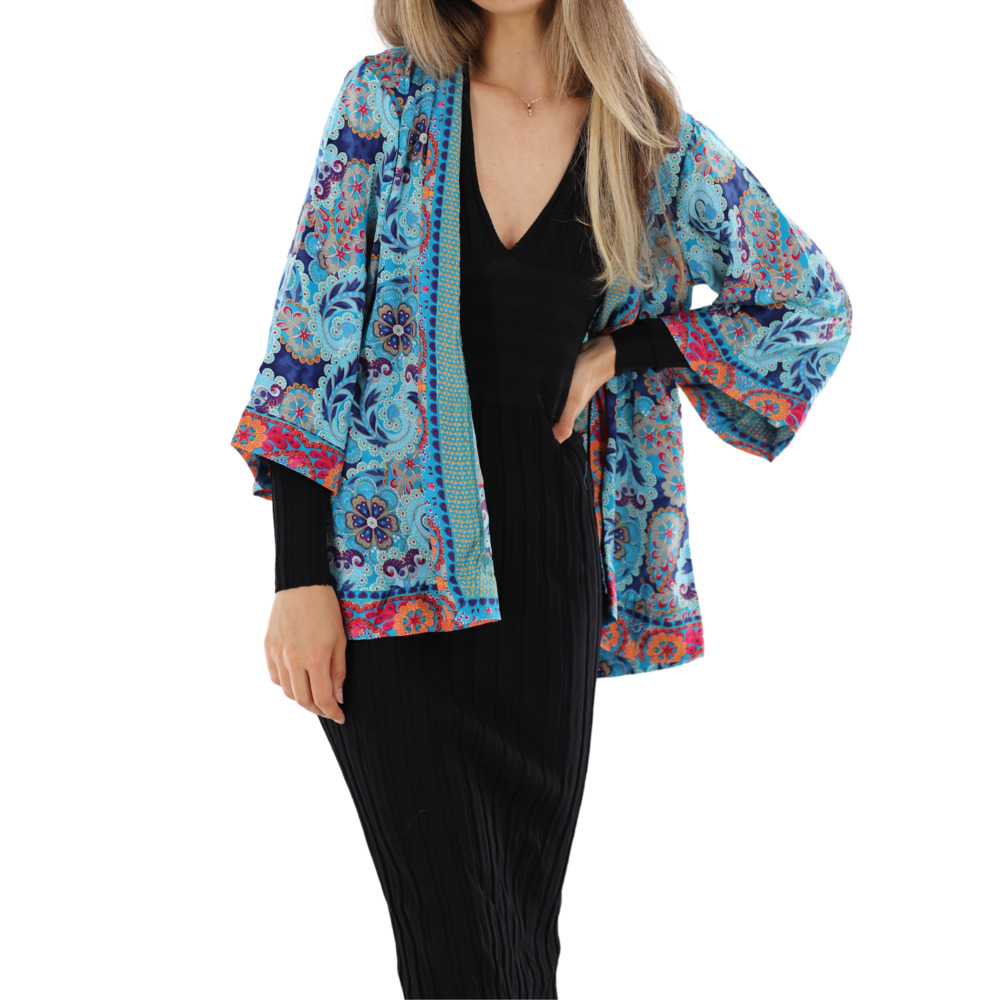La Fiorentina Short "Sofia" Floral Kimono